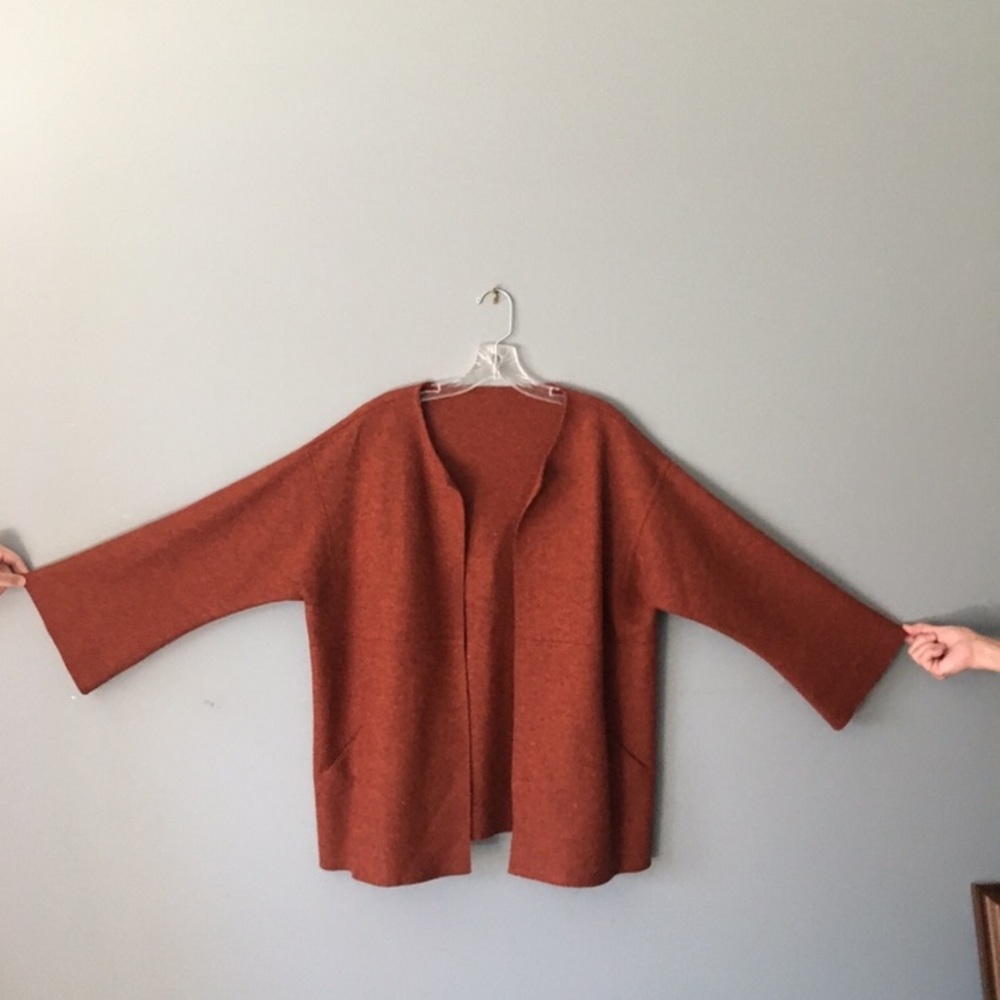 Rust colored wool jacket
